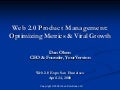 Web 2.0 Product Management by Dan Olsen