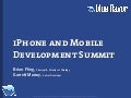 Web Builder 2.0 Workshop:  iPhone Design and Development Workshop