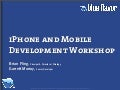 Web Design World 2007: iPhone Design and Development Workshop