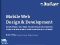 Web Directions South 2007: Mobile Design and Development Workshop