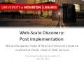Web-Scale Discovery: Post Implementation