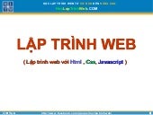 Bài mở đầu - Học lập trình web cơ b...