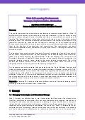 Web 2.0 Learning Environment: Concept, Implementation, Evaluation