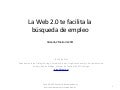 Curso AINVEX: La Web 2.0 te facilita la búsqueda de empleo.
