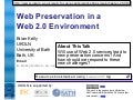 Web Preservation in a Web 2.0 Environment