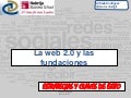 Web 2 0 y fundaciones