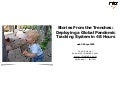 Stories From the Trenches: Deploying a Global Pandemic Tracking System in 48 Hours - O&rsquo;Reilly Web 2.0 Expo