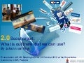 2.0 Scout report: what is out there that we can use?