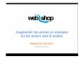 Le Web-to-Store par Jérôme Chasques