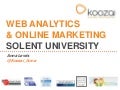 Web Analytics and Online Marketing - Solent University