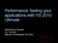Web and load testing with Visual Studio 2010 Ultimate