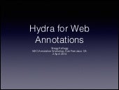 Hydra for Web Annotations