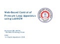 Web based control of pressure loop apparatus