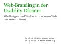 Web-Branding in der Usability-Diktatur