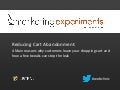 Reducing Cart Abandonment