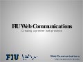 FIU Web Communications