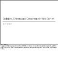 Collisions, Chimera and Consonance in Web Content