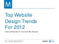 Webinar  - Top Website Design Trends for 2012