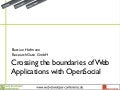 Crossing the Boundaries of Web Applications with OpenSocial
