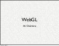 WebGL - An Overview
