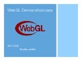 WebGL demos showcase
