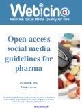 Webicina Open access social media guidelines for pharma 