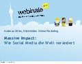 Massive Impact - Wie Social Media die Welt verändert