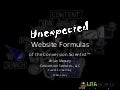 Webinar - Unexpected Website Performance Formulas of the Conversion Scientist