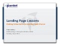 Landing Page Lessons