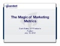 The Magic of Marketing Metrics