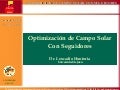 Webinar - Optimización campo solar con seguidores