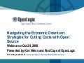 OpenLogic - Open Source Cost Savings in Economic Downturn
