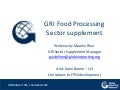 Webinar G food processing sector supplement 1 december 2010