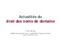 Actualités du droit des noms de domaine - Juillet 2012