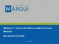 7 Tips to Get More Leads from Your Website