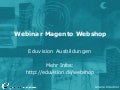 Gratis-Webinar Online Shop mit Magento - Eduvision Ausbildungen