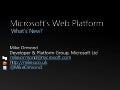 Microsoft's Web Platform