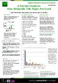 A Content Analysis: How Wikipedia Talk Pages Are Used (WebSci2010 poster)