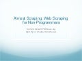 Almost Scraping: Web Scraping without Programming
