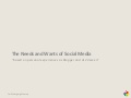 Websg - The Needs and Wants of Social Media