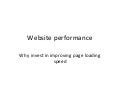 The business of performance