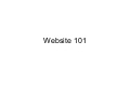 Website 101