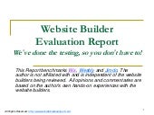 Website Builders Reviews Evaluation...