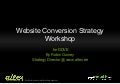 Website conversion workshop slides for ddve