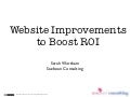 Website Improvements to Boost ROI