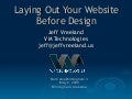 Laying out your Website Before Design