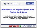 Website Search Engine Optimisation – Finding the Balance