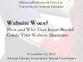 Website Woes - How and Why User Input Should Guide Your Website Decisions