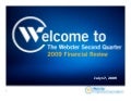 Q2 2009 Earning Report of Webster Financial Corp.