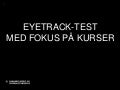 Eyetrack-test af dmjx.dk - Sektionen Kurser og Videreuddannelse